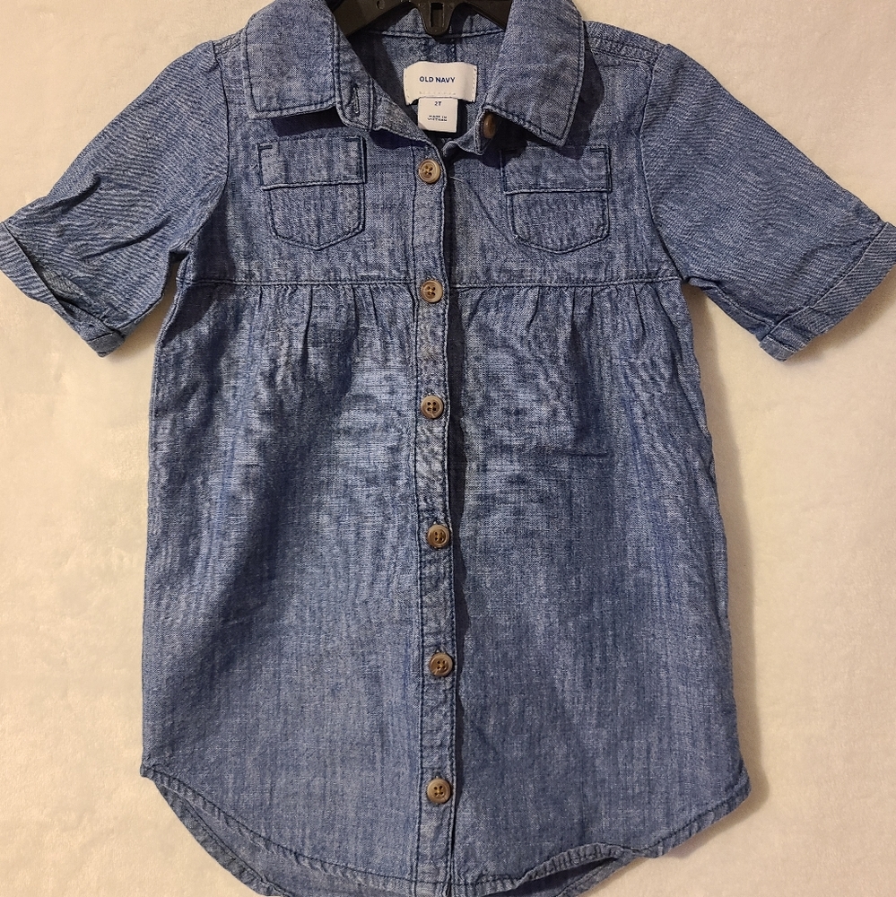 Old Navy Denim Shirt Dress for Baby